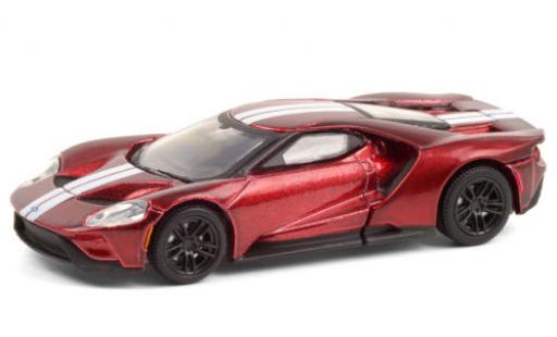 Ford GT 1/64 Greenlight metallise rouge/blanche 2017 miniature