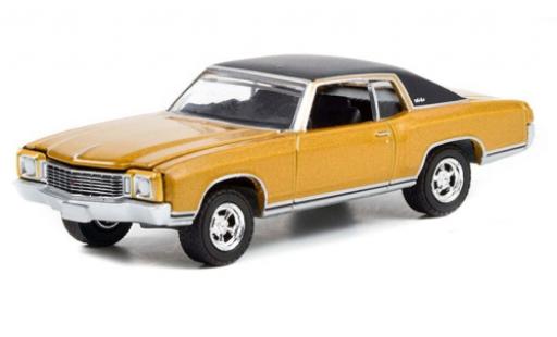 Chevrolet Monte Carlo 1/64 Greenlight gold/noire Counting Cars 1972 miniature