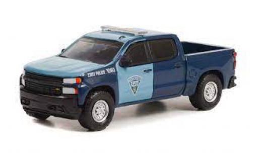 Chevrolet Silverado 1/64 Greenlight Massachusetts State Police 2021 miniature