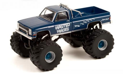 Chevrolet Silverado 1/64 Greenlight Wasted Wages 1987 miniature
