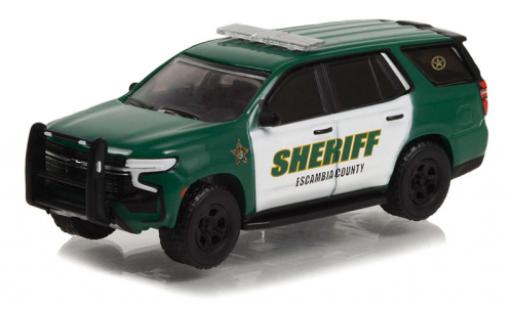Chevrolet Tahoe 1/64 Greenlight Police Pursuit Vehicle Escambia County Sheriff 2021 modellino in miniatura