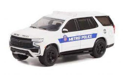 Chevrolet Tahoe 1/64 Greenlight Police Pursuit Vehicle Houston Metro Police 2021 coche miniatura