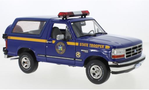 Ford Bronco 1/18 Greenlight XLT New York State Police 1996 modellino in miniatura