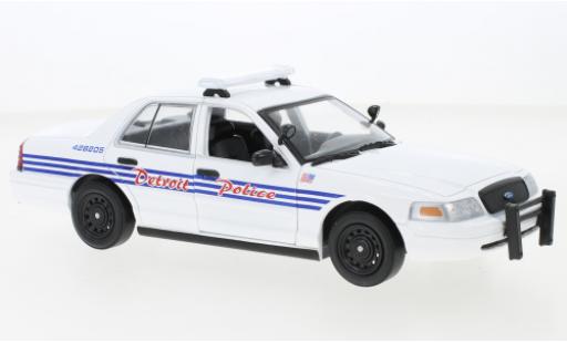 Ford Crown 1/24 Greenlight Victoria Police Interceptor Detroit Police 2008 modellino in miniatura