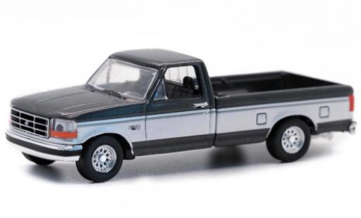 Ford F-250 1/64 Greenlight metallise grise/grise 1992 miniature