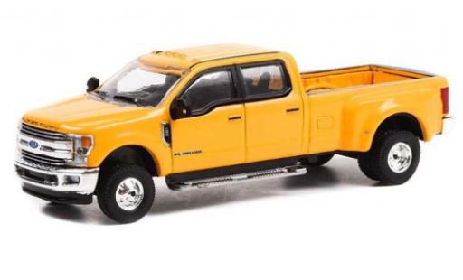 Ford F-350 1/64 Greenlight Dually yellow 2018 diecast model cars