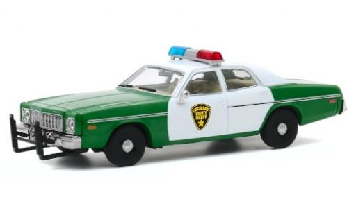 Plymouth Fury 1/64 Greenlight Chickasaw County Sheriff 1975 miniature