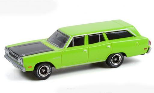 Plymouth Satellite 1/64 Greenlight hellgreen/black 1970 diecast model cars