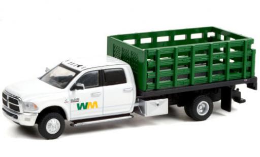 RAM 3 1/64 Greenlight 500 Dually Stake Truck WM - Waste Management 2018 miniature
