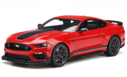 Ford Mustang 1/18 GT Spirit Mach 1 rosso/nero 2021 modellino in miniatura