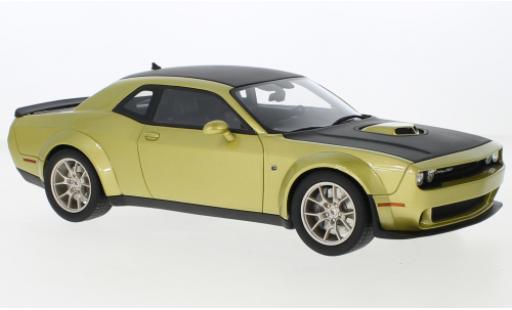 Dodge Challenger 1/18 GT Spirit R/T Scat Pack Widebody metallise verte/noire 2020 miniature