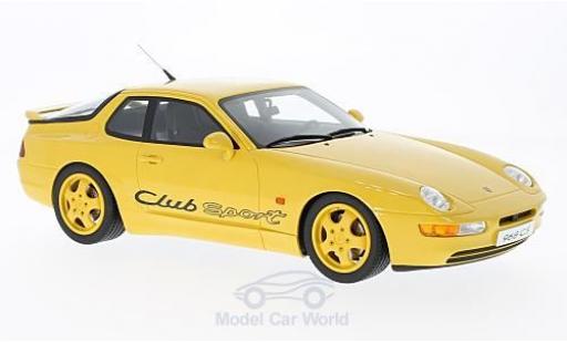 Porsche 968 1/18 GT Spirit Club Sport jaune miniature