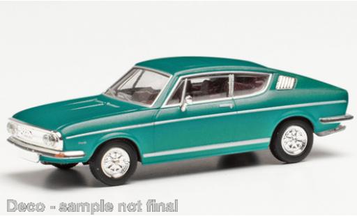 Audi 100 1/87 Herpa S Coupe metallise turquoise diecast model cars