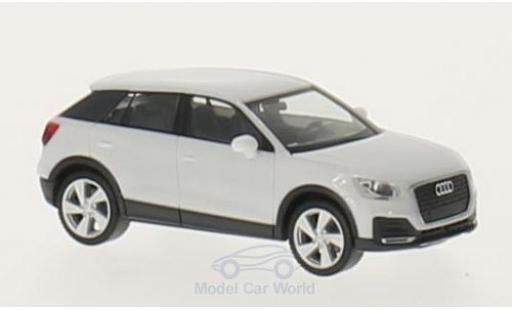 Audi Q2 1/87 Herpa blanche miniature