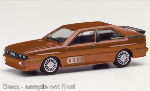 Audi Quattro 1/87 Herpa quattro metallise marron coche miniatura