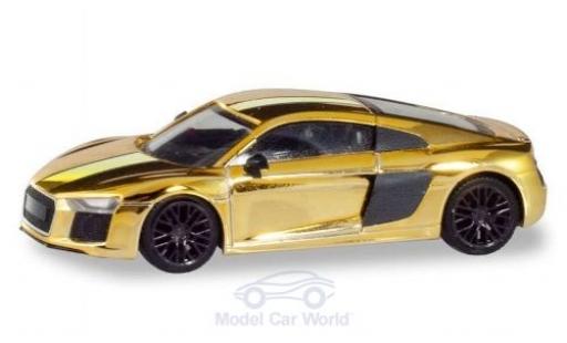 Audi R8 1/87 Herpa V10 Plus gold Felgen: noire miniature