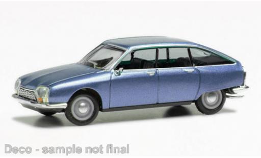 Citroen GS 1/87 Herpa metallise bleu clair modellino in miniatura