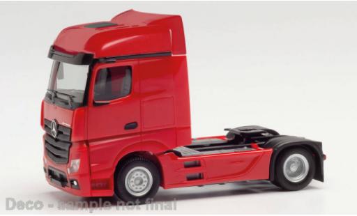 Mercedes Actros 1/87 Herpa Bigspace rouge 2018 coche miniatura