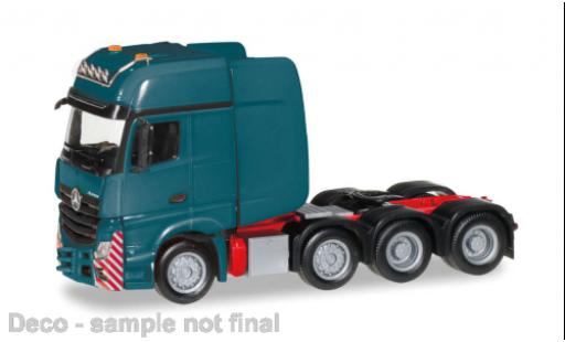 Mercedes Actros 1/87 Herpa SLT turquoise diecast model cars