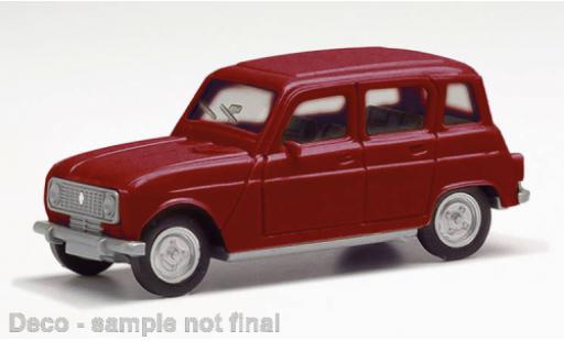 Renault 4 1/87 Herpa rouge foncé modellino in miniatura