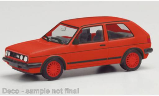 Volkswagen Golf 1/87 Herpa II GTI rouge modellino in miniatura
