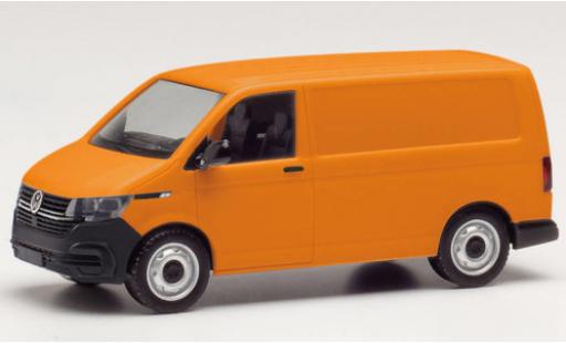 Volkswagen T6 1/87 Herpa .1 Kasten orange modellino in miniatura