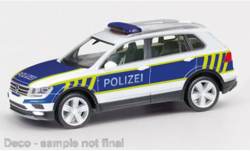 Volkswagen Tiguan 1/87 Herpa police Sachsen-Anhalt coche miniatura