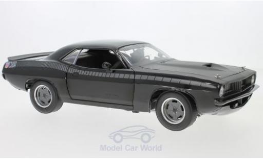 Plymouth Barracuda 1/18 Highway 61 noire/grise 2Fast 2Furious miniature