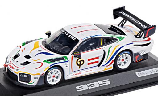 Porsche 991 GT2 RS 1/43 I Minichamps 935/19 bianco/Dekor Champion GP Ice Race Basis: 911 GT2 RS (.2) modellino in miniatura