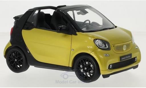 Modellautos Smart Fortwo Norev Fortwo Cabrio A Metallic Gelb