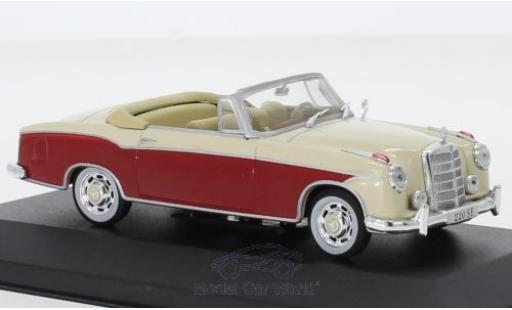 Mercedes 220 1/43 Pct SE (W128) Cabriolet rouge/beige 1958 miniature