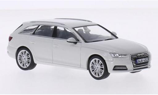 Audi A4 1/43 Spark Avant white 2015 diecast model cars
