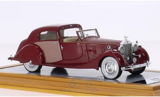 Rolls Royce Phantom 1/43 Ilario III Sedanca de Ville Park Ward dunkelrouge/Dekor RHD 1937 sn3CM61 miniature