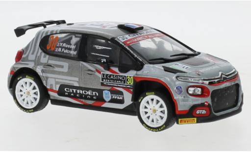Citroen C3 1/43 IXO Rally 2 No.30 Rally Monte Carlo 2021 Y.Rossel/B.Fulcrand coche miniatura