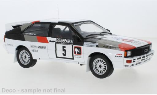 Audi Quattro 1/18 IXO No.5 1000 Lakes Rally 1982 miniature