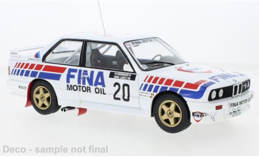 Bmw M3 1/18 IXO E30 No.20 1000 Lakes Rally 1989 modellino in miniatura