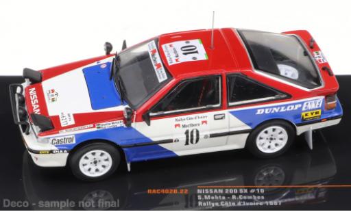 Nissan 200 SX 1/43 IXO No.10 Rallye Cote d Ivoire 1987 miniature