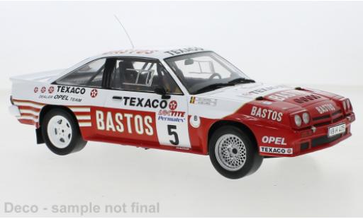 Opel Manta 1/18 IXO 400 No.5 Bastos Rally Ypres 1985 modellino in miniatura