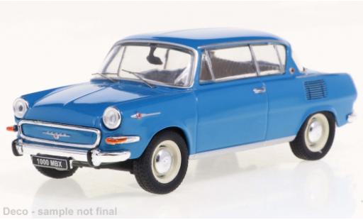 Skoda 1000 1/43 IXO MBX bleu clair 1966 diecast model cars