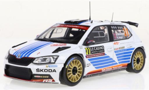 Skoda Fabia 1/24 IXO R5 No.31 Rallye Monte Carlo 2017 miniature