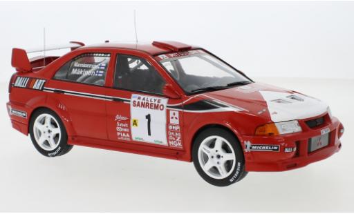 Mitsubishi Lancer 1/18 IXO RS Evolution VI No.1 Rally San Remo 1999 T.Mäkinen/R.Mannisenmäki miniature