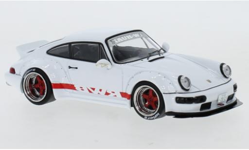 Porsche 964 RWB 1/43 IXO 911  white/Dekor RAUH-Welt diecast model cars