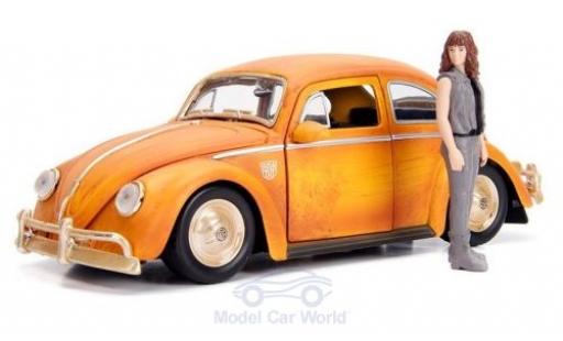 Volkswagen Beetle 1/24 Jada Toys Toys Toys Toys Transformers Bumblebee mit Charlie Figur miniature