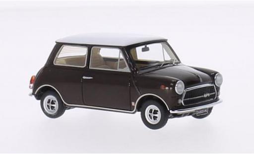 Mini Cooper 1/43 Kess Innocenti 1300 Export marron/blanche 1973 miniature