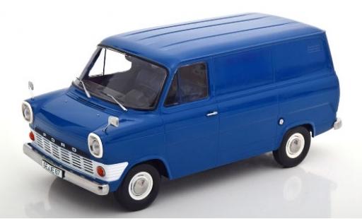 Ford Transit 1/18 KK Scale Mk1 Kasten bleue 1965 miniature