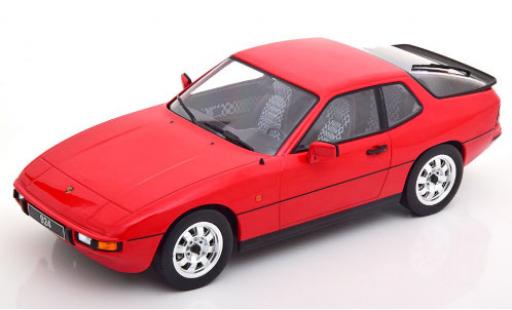 Porsche 924 1/18 KK Scale red 1985 diecast model cars
