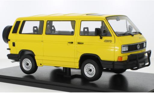 Volkswagen T3 1/18 KK Scale Bus Syncro jaune 1987 miniature