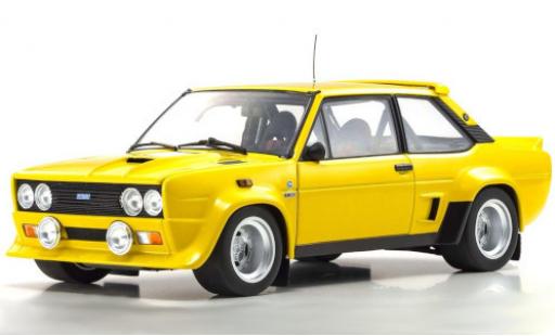 Fiat 131 1/18 Kyosho Abarth giallo modellino in miniatura