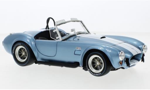 Shelby Cobra 1/18 Kyosho 427 S/C metallise bleu clair/blanche modellino in miniatura