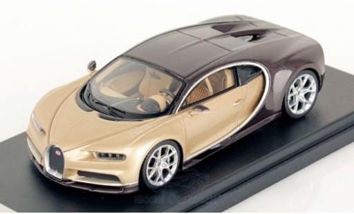 Bugatti Chiron 1/43 Look Smart metallic-beige/marron miniature